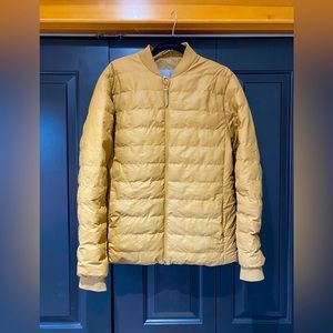 RAINS Bomber Jacket Size S/XS Tan